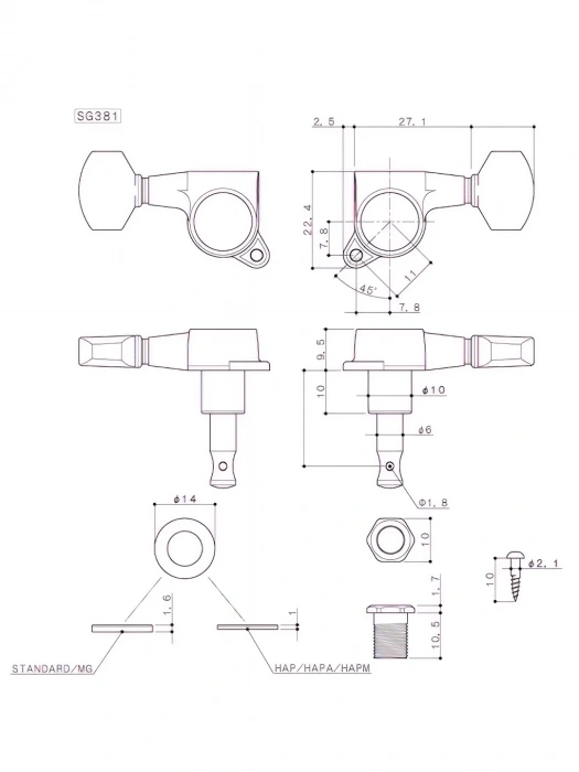Gotoh SG381-07-L/WS02 C