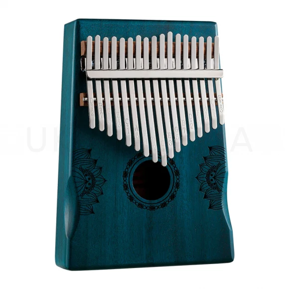 Калимба Hluru Huashu KHD17 Lotus Mahogany Blue (17 нот, красное дерево)
