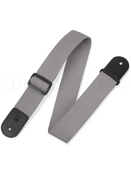 Ремень для гитари Levy’s M8POLY-GRY Single Tone Solid Colored Poly Series (Grey)