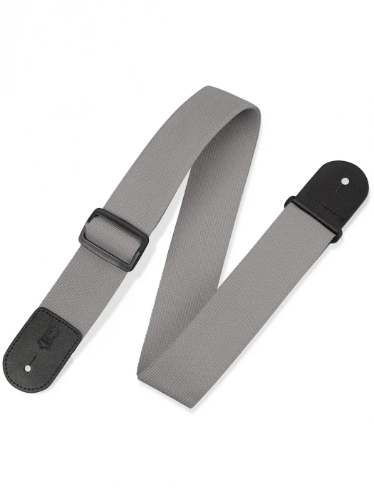 Ремінь для гітари Ремінь для гітари Levy’s M8POLY-GRY Single Tone Solid Colored Poly Series (Grey)