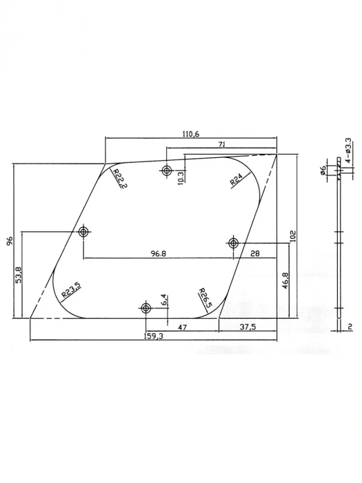 Paxphil BC002 Control Back Plate (Ivory)