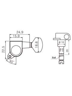 Paxphil J-07 6-in line LOCK BK