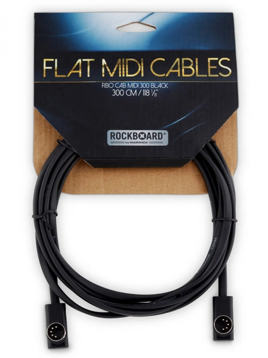 RockBoard RBO CAB MIDI 300 BK Flat MIDI Cable Black 300 cm