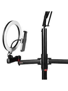 Gator Frameworks GFW-ID-CREATORTREE ID Series All-In-One Content Creator Tree with Light Mic & Camera Attachments