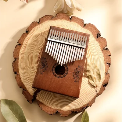 Калімба Hluru Huashu KHD17 Lotus Mahogany Brown (17 нот, червоне дерево)