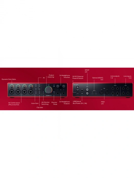 Аудіоінтерфейс Аудіоінтерфейс Focusrite Scarlett 18i16 4th Gen