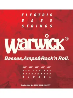 Warwick 46300 RED Nickel Plated Medium Light 5-String (40-130)