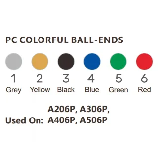 Alice A206P-SL Colorful Ball-End Copper 11-52