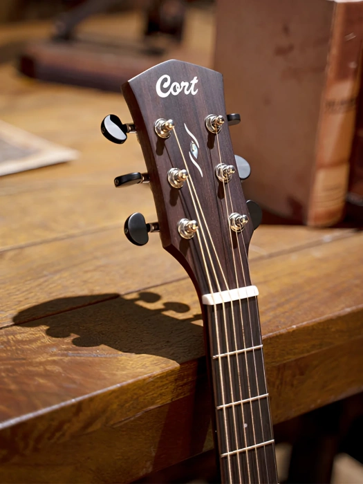 Електро-акустична гітара Електро-акустична гітара Cort Core-OC Spruce (Open Pore Trans Black)