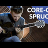 Електро-акустична гітара Електро-акустична гітара Cort Core-OC Spruce (Open Pore Trans Black)