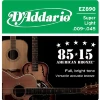 Струни D'Addario EZ890 85/15 Bronze Super Light 9-45