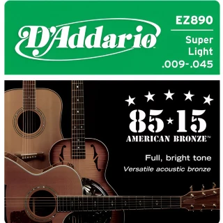 D'Addario EZ890 85/15 Bronze Super Light 9-45