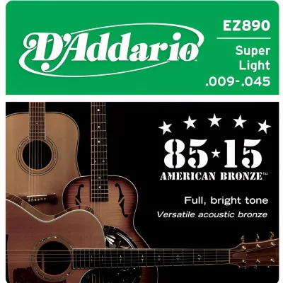 Струни D'Addario EZ890 85/15 Bronze Super Light 9-45