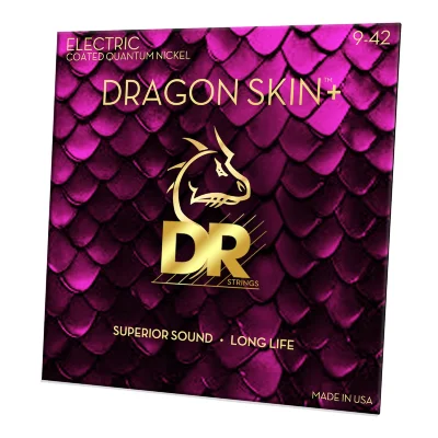 Струни DR DEQ-9 Dragon Skin+ Electric Light 9-42