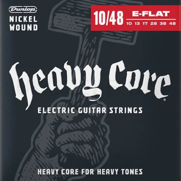 Струны Dunlop DHCN1048 Heavy Core Electric Guitar Strings 10-48