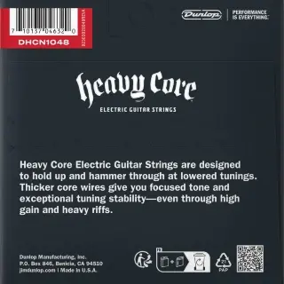Dunlop DHCN1048 Heavy Core Electric Guitar Strings 10-48
