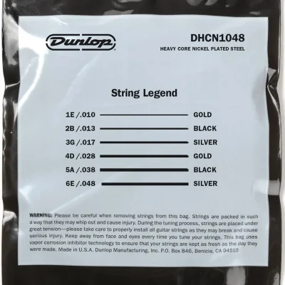 Струни Dunlop DHCN1048 Heavy Core Electric Guitar Strings 10-48
