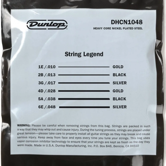 Dunlop DHCN1048 Heavy Core Electric Guitar Strings 10-48