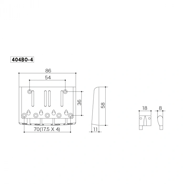Бридж Бридж Gotoh 404BO-4 (C)