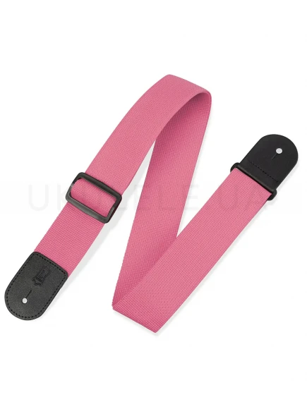 Ремінь для гітари Levy’s M8POLY-PNK Single Tone Solid Colored Poly Series (Pink)