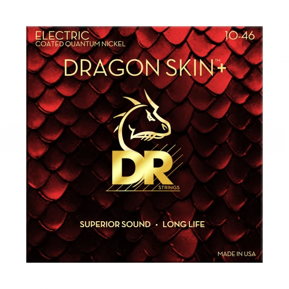 Струни DR DEQ-10 Dragon Skin+ Electric Medium 10-46