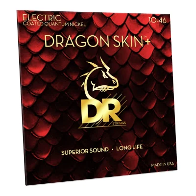 Струни DR DEQ-10 Dragon Skin+ Electric Medium 10-46
