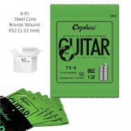 Orphee TX-6 0.52 струна №6 E/Ми набор 10 шт. Orphee TX-6 0.52 струна №6 E/Ми набор 10 шт.