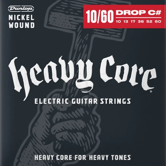 Струны Dunlop DHCN10606 Heavy Core Electric Guitar Strings 10-60