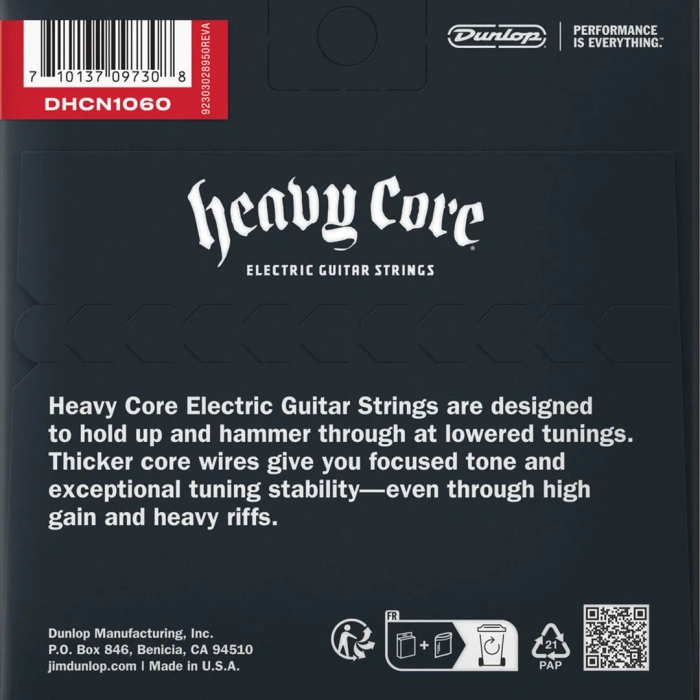 Dunlop DHCN10606 Heavy Core Electric Guitar Strings 10-60