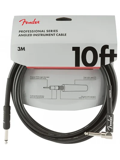 Інструментальний кабель Fender Cable Professional Series 10' Angled Black