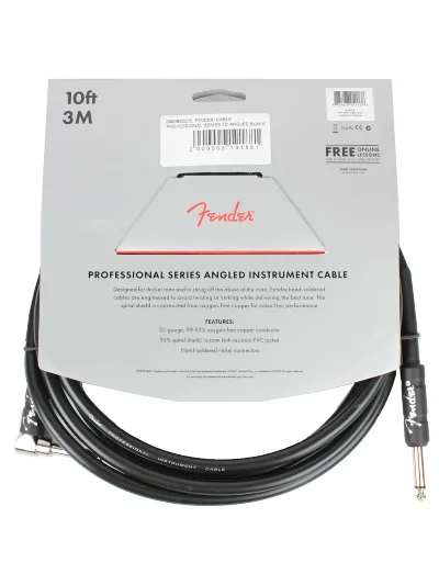 Інструментальний кабель Fender Cable Professional Series 10' Angled Black
