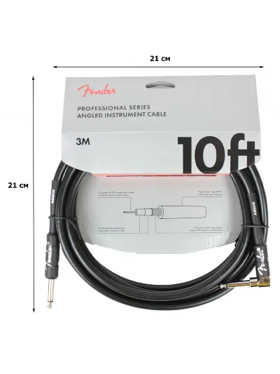 Інструментальний кабель Fender Cable Professional Series 10' Angled Black