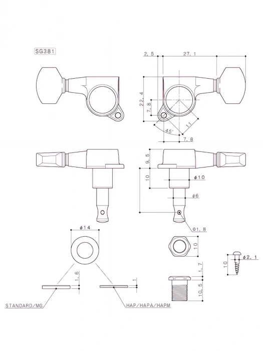 Gotoh SG381-07 MG CK