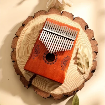 Калімба Hluru Huashu KHD17 Lotus Mahogany Red (17 нот, червоне дерево)