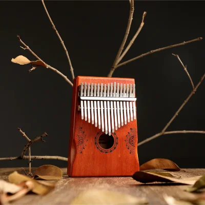 Калімба Hluru Huashu KHD17 Lotus Mahogany Red (17 нот, червоне дерево)