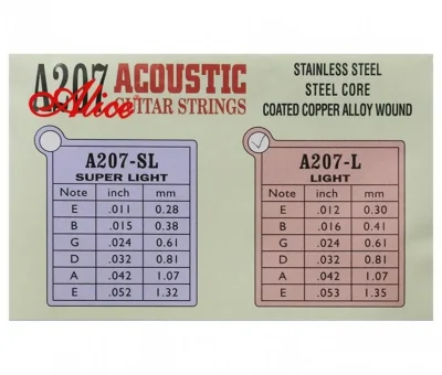 Струни Alice A207L Copper 12-53