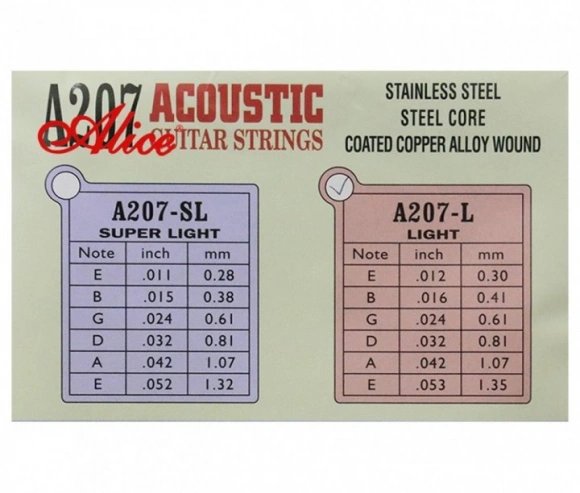 Струны Alice A207L Copper 12-53 Струны Alice A207L Copper 12-53