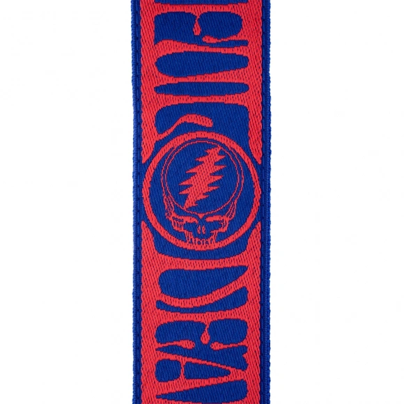 Ремінь для гітари D'Addario 50GD00 Grateful Dead Guitar Strap - Steal Your Face Red/Blue Ремінь для гітари D'Addario 50GD00 Grateful Dead Guitar Strap - Steal Your Face Red/Blue