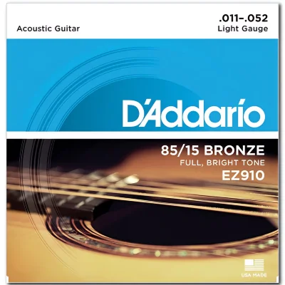 Струни D'Addario EZ910 85/15 Bronze Light 11-52