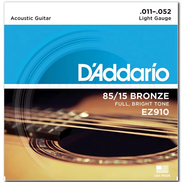 Струни D'Addario EZ910 85/15 Bronze Light 11-52