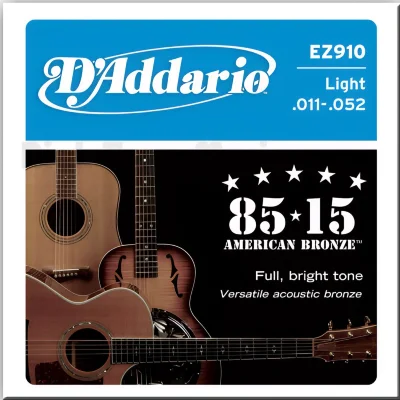 Струни D'Addario EZ910 85/15 Bronze Light 11-52