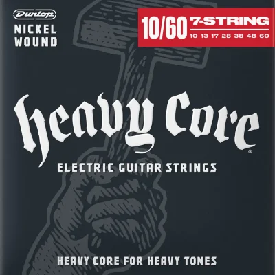 Струни Dunlop DHCN10607 Heavy Core Electric Guitar Strings 10-60
