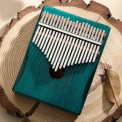 Калімба Hluru Huashu KHD21 Lotus Mahogany Blue (21 нота, червоне дерево)