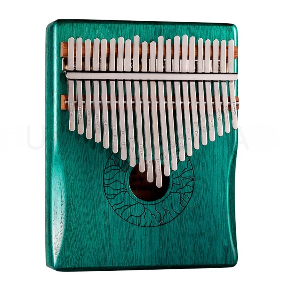 Калимба Hluru Huashu KHD21 Lotus Mahogany Blue (21 нота, красное дерево)