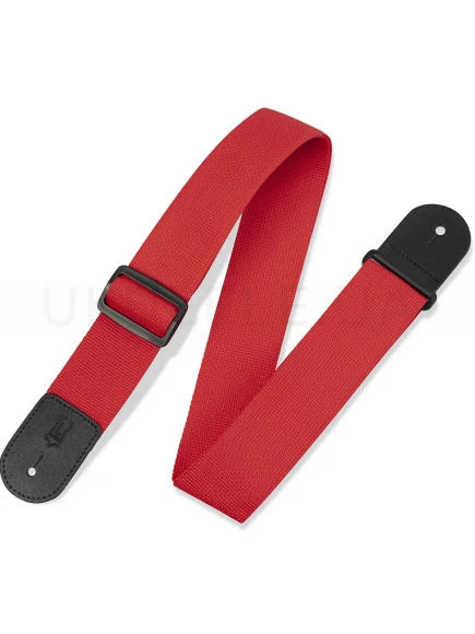 Ремінь для гітари Levy’s M8POLY-RED Single Tone Solid Colored Poly Series (Red)