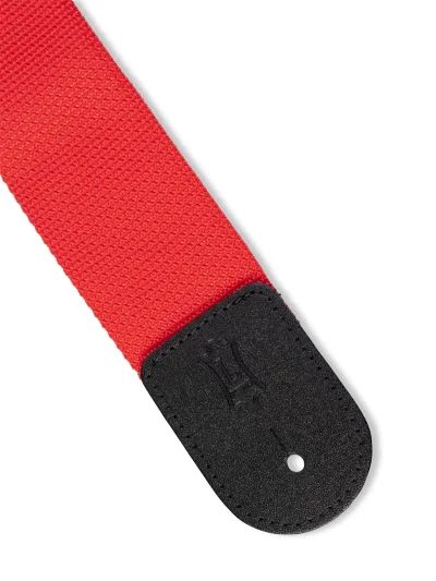 Ремінь для гітари Levy’s M8POLY-RED Single Tone Solid Colored Poly Series (Red)