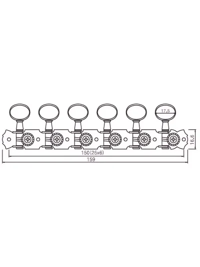 Кілки Paxphil J-35 NI 6R in line (1 планка)