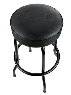 Fender 30" Embossed Black Logo Barstool Black
