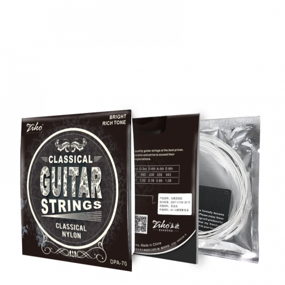 Струны Ziko DPA-70 Nylon/Silver 28-43