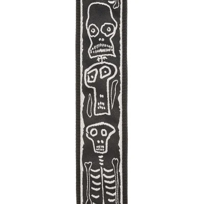 Ремінь для гітари D'Addario 50JS01 Joe Satrani Woven Guitar Strap (Skull N Bones)